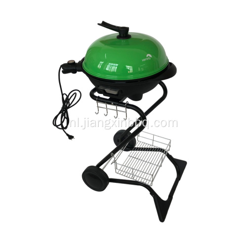 S-vorm elektrische grillbarbecue in groen